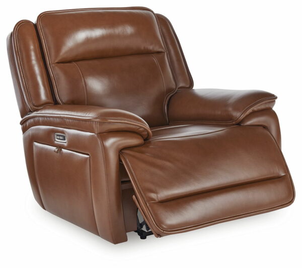 Healy Pier - Chocolate - Power Recliner / Adj Headrest - Image 7