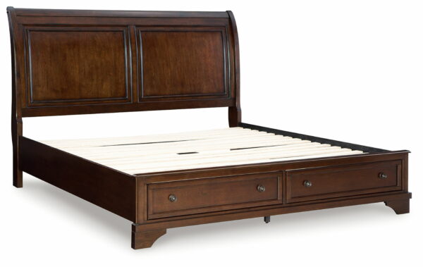 Trellington - Brown - Queen Sleigh Storage Bed - Image 2