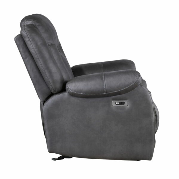 Morello - Glider Recliner With Power Footrest - Gray - Image 2