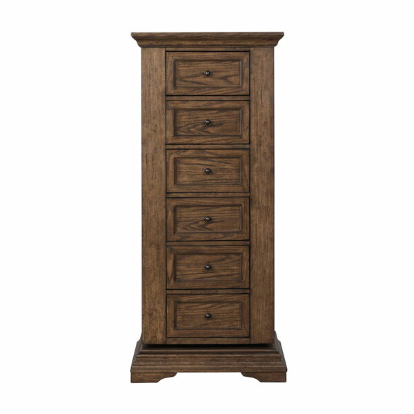 Mar Vista - Swivel Lingerie Chest With Mirror - Walnut - Image 6