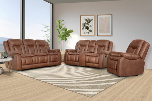 Morello - Console Loveseat With Power Footrest - Brown - Image 9