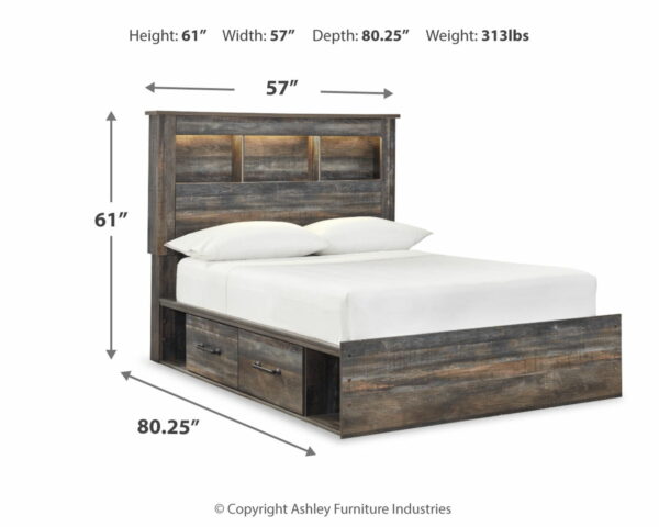 Drystan - Panel Bookcase Bed - Image 18