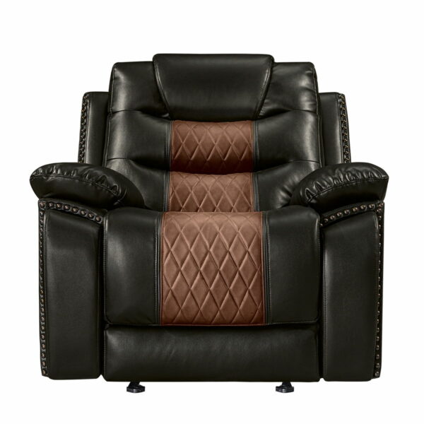 Nikko - Glider Recliner - Two Tone Brown - Image 4
