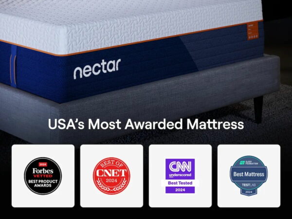 Nectar Ultra Hybrid 5.1 - White - Twin XL Mattress - Fabric - Image 3