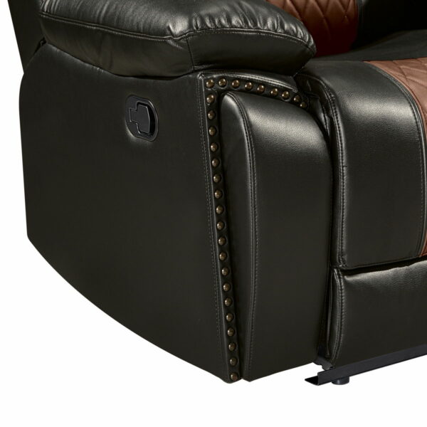 Nikko - Glider Recliner - Two Tone Brown - Image 8
