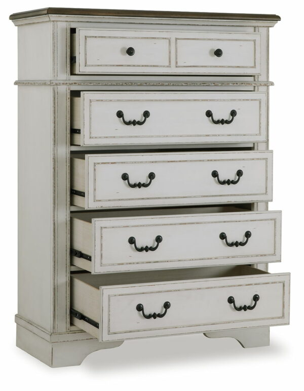 Moraway - Two-tone - Five Drawer Chest - Image 7