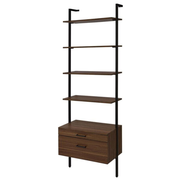 Owens - 3 Piece Wall Mounted Bookshelf Set - Walnut - Image 6