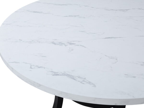 Isla - 5 Piece Dining Room Set - White / Black - Image 3