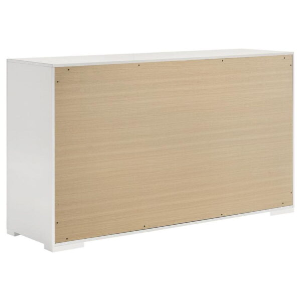 Ives - 6-Drawer Dresser Cabinet - White High Gloss - Image 2