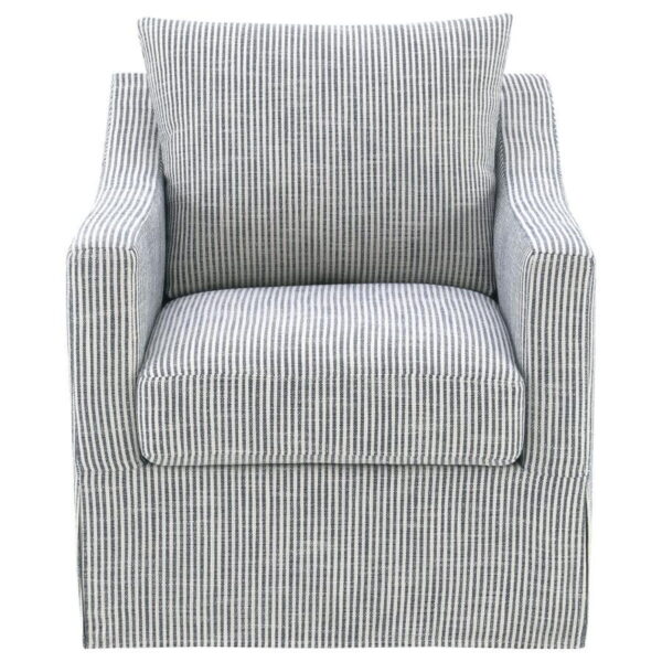 Winter - Upholstered Sloped Arm Accent Swivel Chair - Image 6