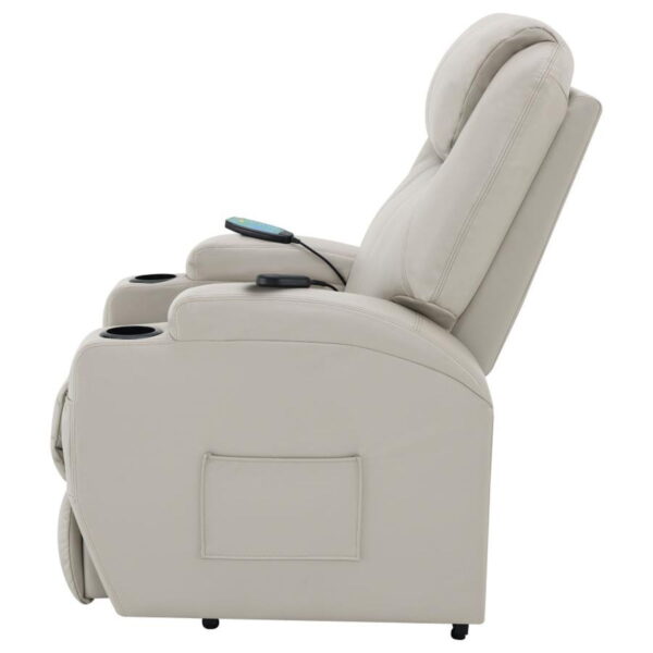 Sanger - Upholstered Power Lift Massage Recliner - Image 36