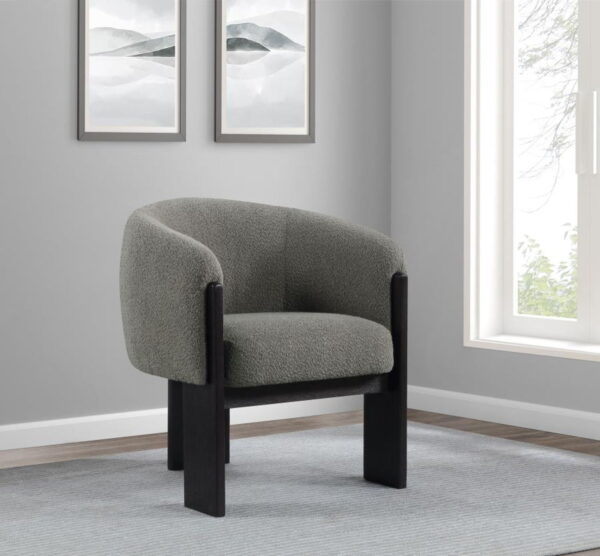 Valdez - Boucle Upholstered Barrel Back Accent Chair - Image 14