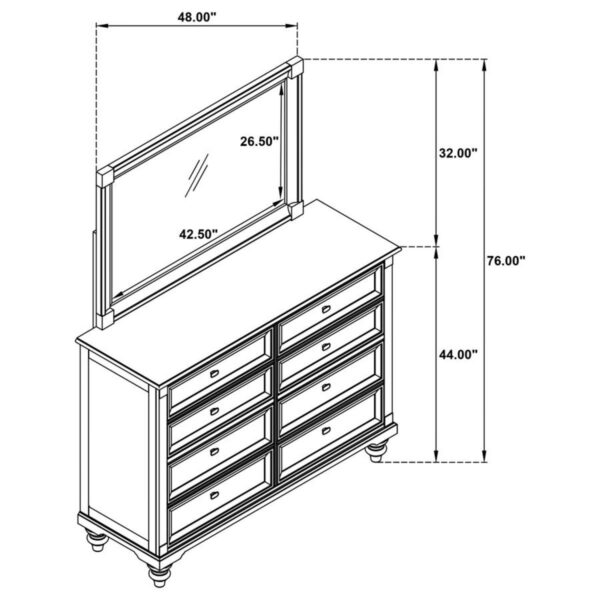 Andover - 8-Drawer Dresser - Image 14