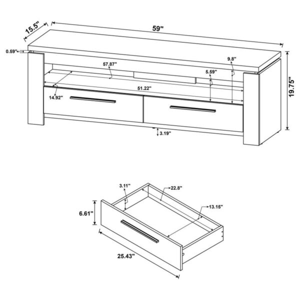 Elkton - 2-Drawer Engineered Wood 59" TV Stand - Image 13
