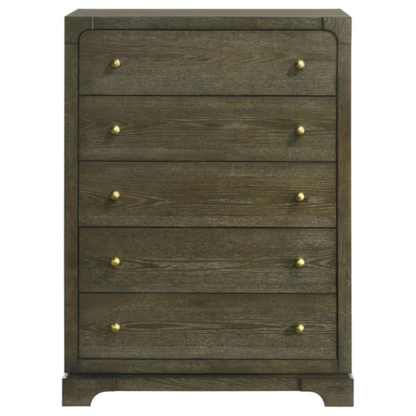 Gran Park - 5-Drawer Bedroom Chest Of Drawers - Dark Cocoa - Image 12