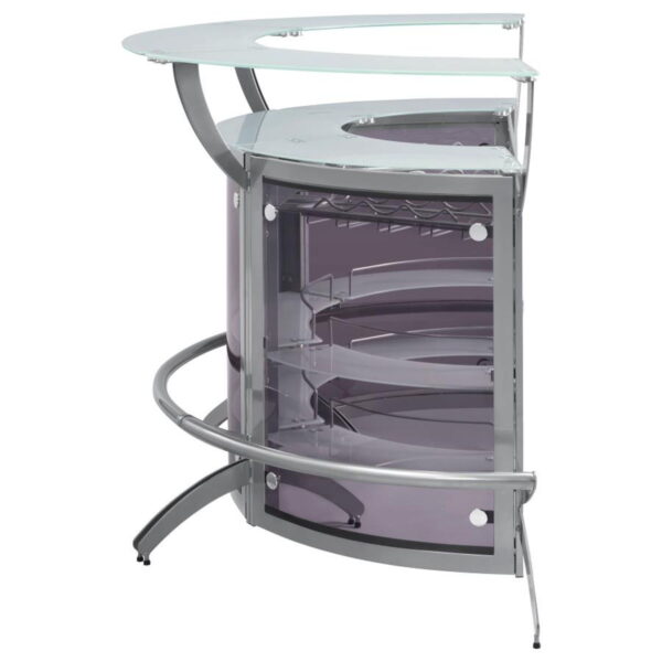 Dallas - 3-Piece Curved Freestanding Home Bar Cabinet - Image 12