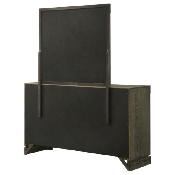Gran Park - 6-Drawer Dresser And Mirror - Dark Cocoa - Image 8