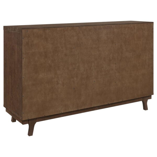 Reynolds - 2 Door Sideboard Buffet Storage Cabinet - Brown Oak - Image 7