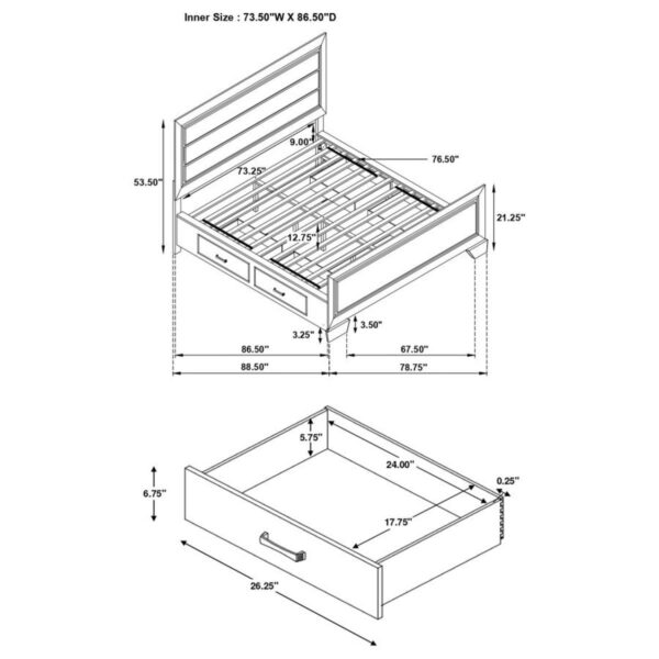 Kauffman - Wood Storage Panel Bed - Image 65