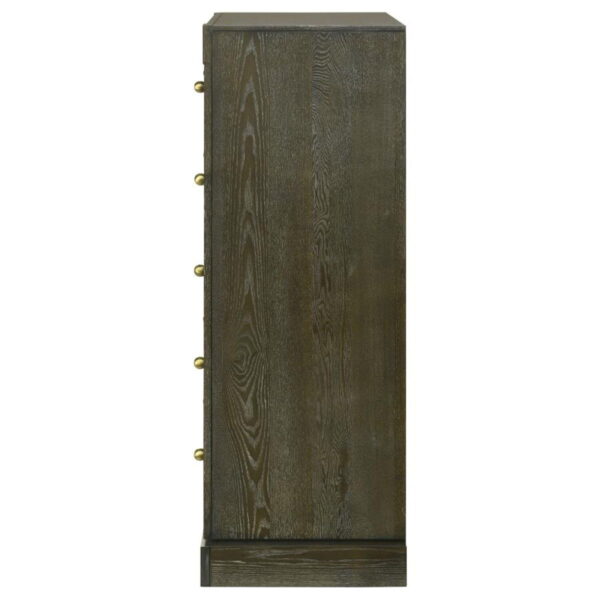Gran Park - 5-Drawer Bedroom Chest Of Drawers - Dark Cocoa - Image 13