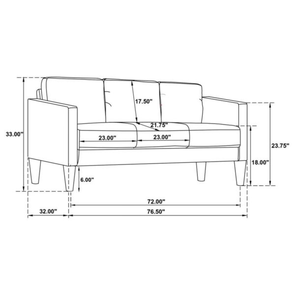 Ruth - Upholstered Track Arm Sofa - Image 17