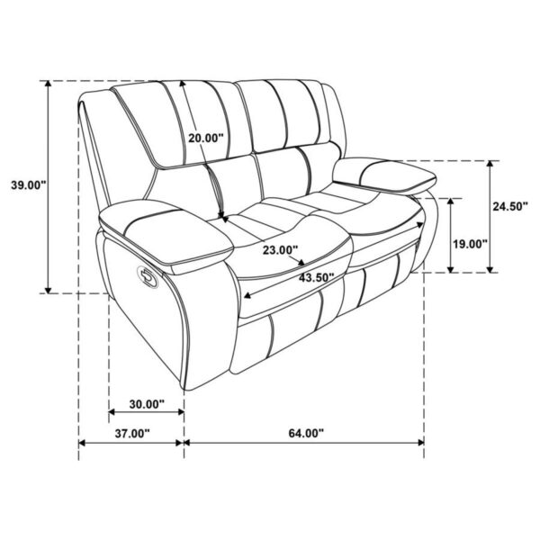 Camila - Upholstered Motion Reclining Loveseat - Image 23