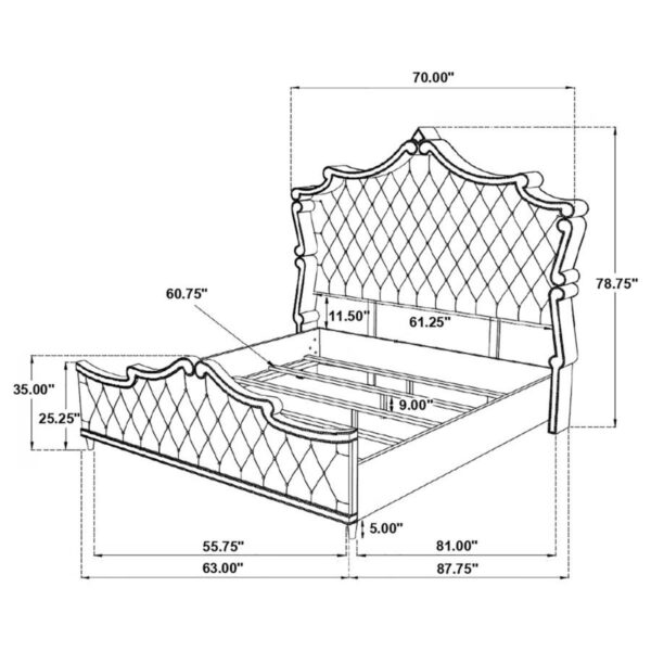 Antonella - Upholstered Panel Bed - Image 6