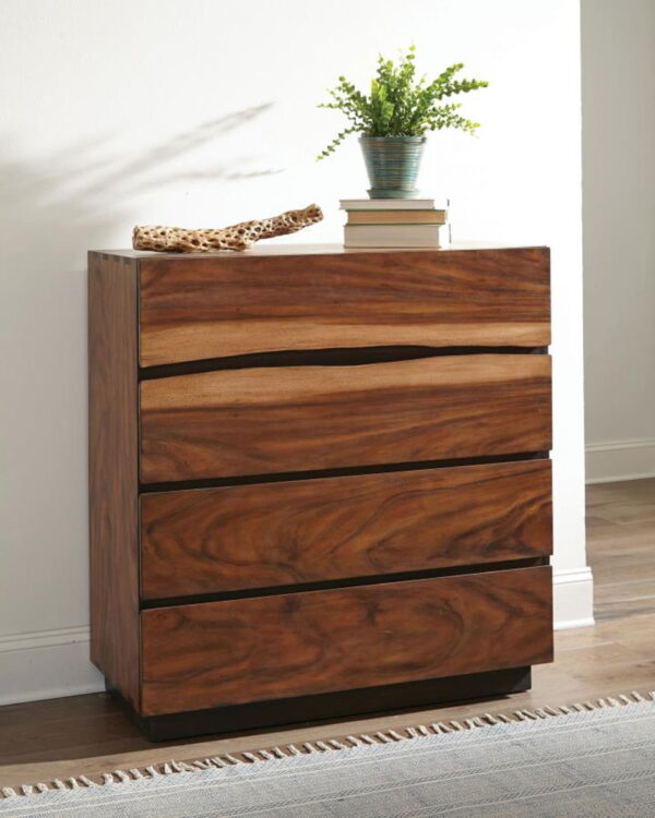 Winslow - 4-Drawer Bedroom Chest - Smokey Walnut - Image 4