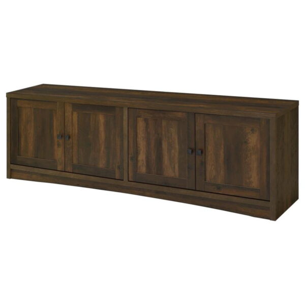 Laughlin - 4 Door Engineered Wood TV Stand - Dark Pine - Image 4