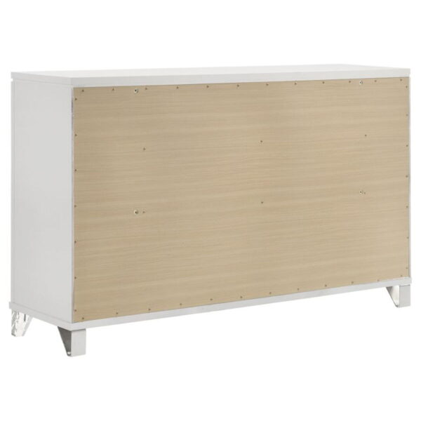 Marmore - 9-Drawer Dresser Cabinet - White - Image 3