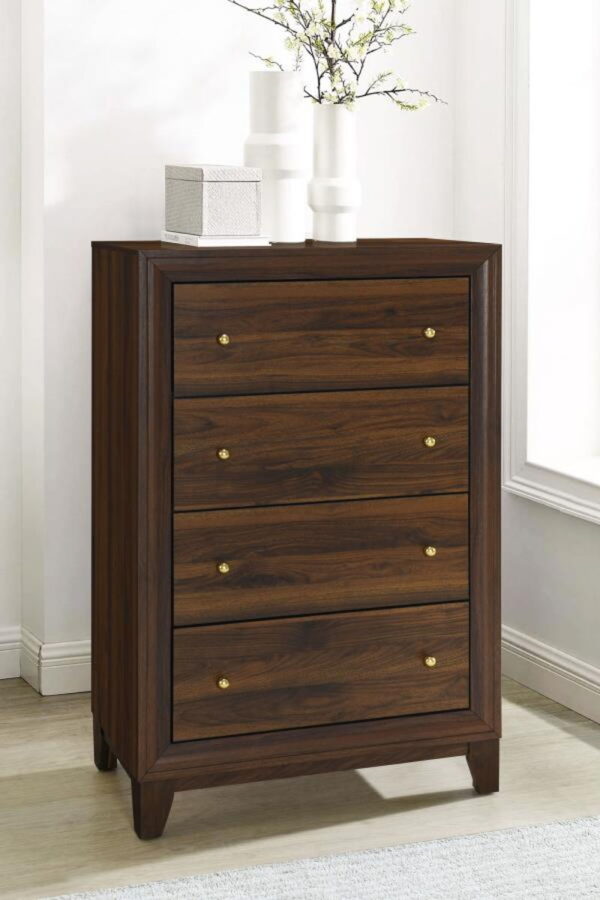 Welsley - 4-Drawer Chest Of Drawers - Walnut - Image 10