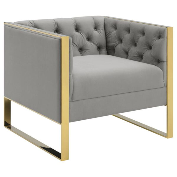 Eastbrook - Velvet Upholstered Tufted Sofa Set - Image 16