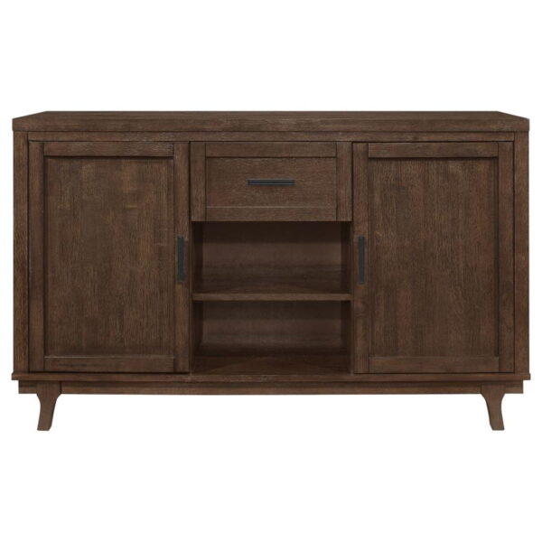 Reynolds - 2 Door Sideboard Buffet Storage Cabinet - Brown Oak - Image 9