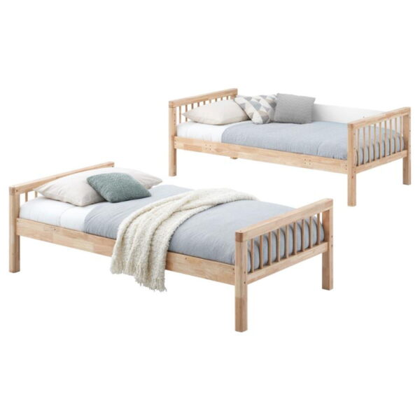 Dakota - Wood Twin Over Twin Bunk Bed - Natural - Image 13