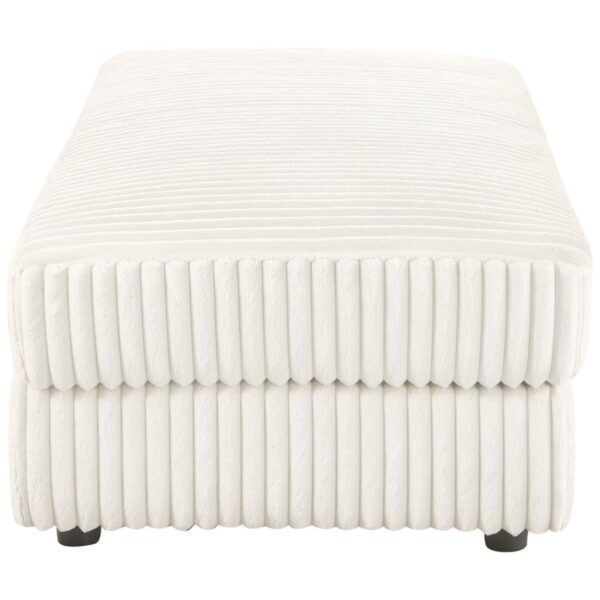 Emberson - Upholstered Rectangular Storage Ottoman - Ivory - Image 7