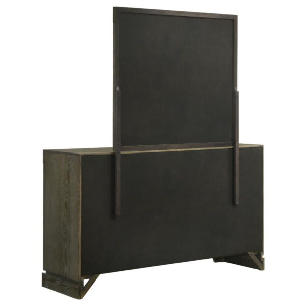 Gran Park - 6-Drawer Dresser And Mirror - Dark Cocoa - Image 2