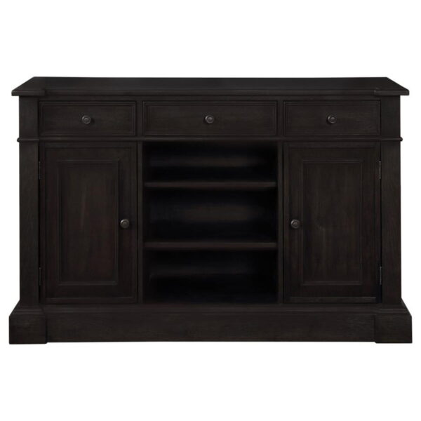 Phelps - 2 Door Sideboard Buffet Cabinet - Distressed Noir - Image 7