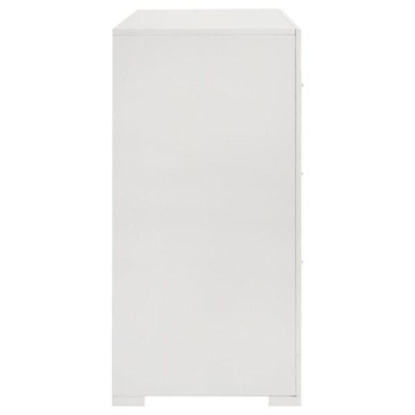 Ives - 6-Drawer Dresser Cabinet - White High Gloss - Image 7