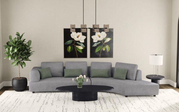 Toscano - Upholstered Sectional Sofa - Gray - Image 9