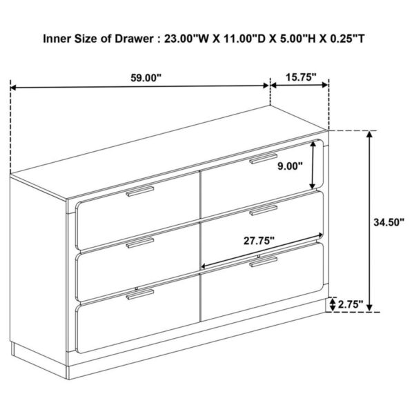 Caraway - 6-Drawer Dresser - Image 21