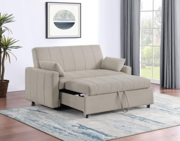 Portland - Boucle Upholstered Sleeper Sofa Bed - Image 9