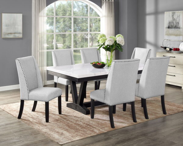 Varley - Dining Room Set With Wing Chairs - Image 6