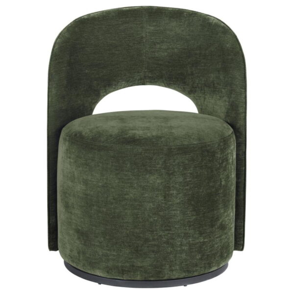 Harjo - Velvet Upholstered Swivel Accent Chair - Image 2