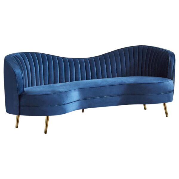 Sophia - Upholstered Channel Tufted Sofa Set - Image 4