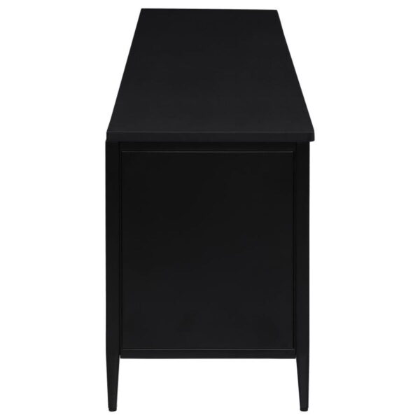 Amherst - 4-Door 78" Metal TV Stand Media Console - Black - Image 7