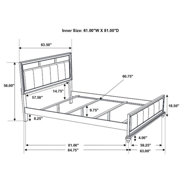Barzini - Upholstered Panel Bed - Image 11