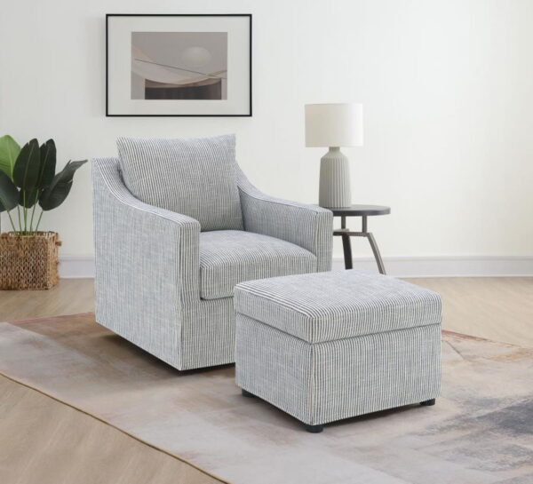 Winter - Upholstered Sloped Arm Accent Swivel Chair - Image 24