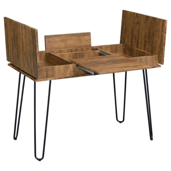 Sheeran - Writing Desk With Storage - Rustic Amber - Image 8