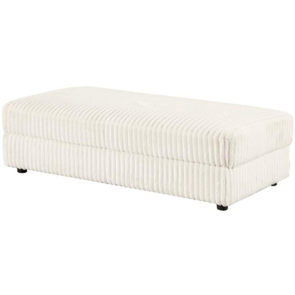 Emberson - Upholstered Rectangular Storage Ottoman - Ivory - Image 8