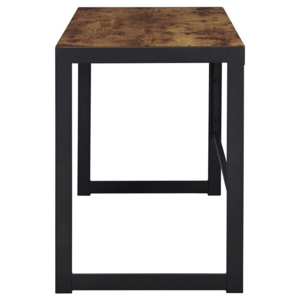 Estrella - Engineered Wood Writing Desk - Rustic Nutmeg - Image 9